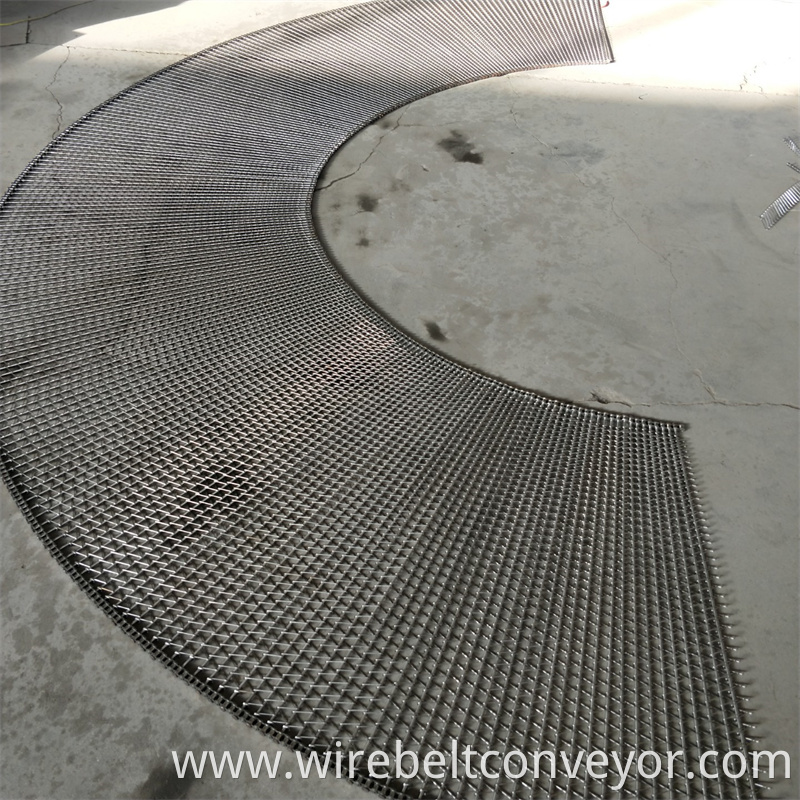 Wire Mesh Curved Belt